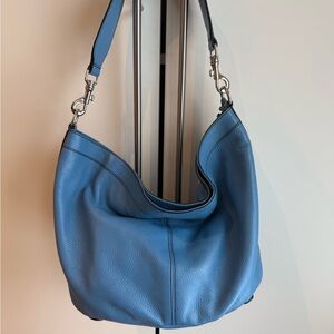 Escada Sky Blue Leather Hobo Bag